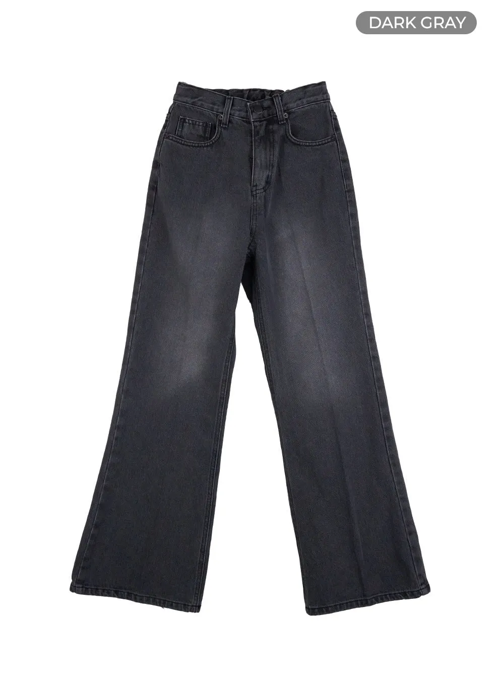 Aubrey Washed Classic Straight-Fit Jeans OO421