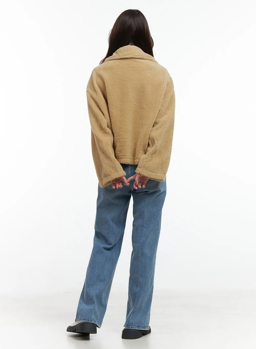 Aubrey Washed Classic Straight-Fit Jeans OO421