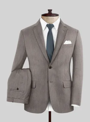 Cavalry Twill Brown Wool Suit
