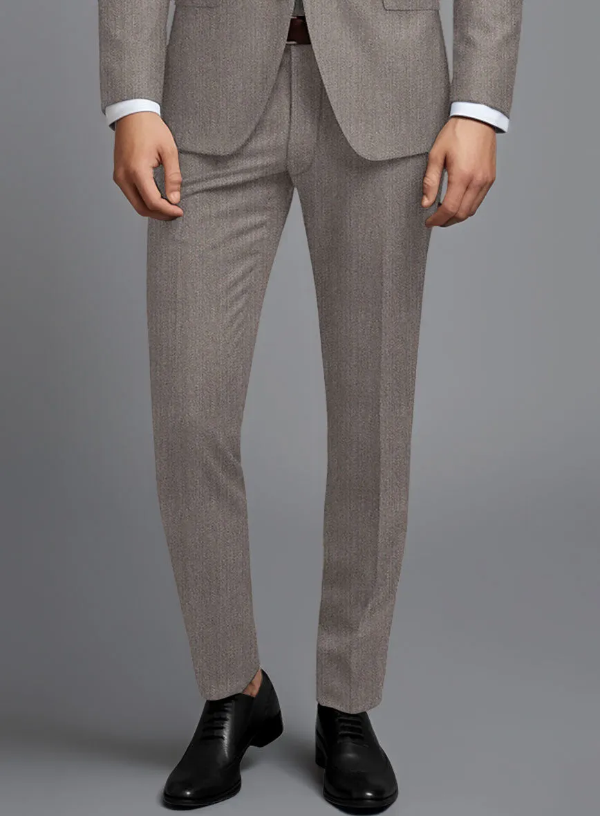 Cavalry Twill Brown Wool Suit