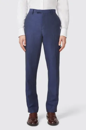 Fairmont Slim Fit Navy Linen Trousers
