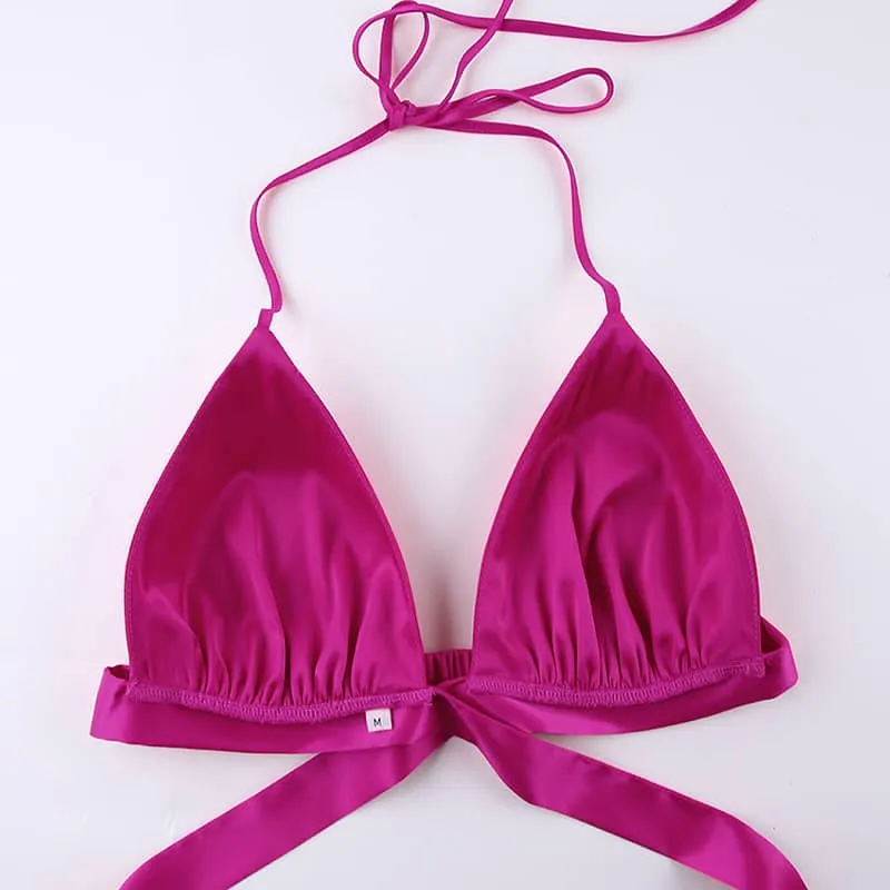 Fashionable MediumVioletRed Suit Camisole Suit