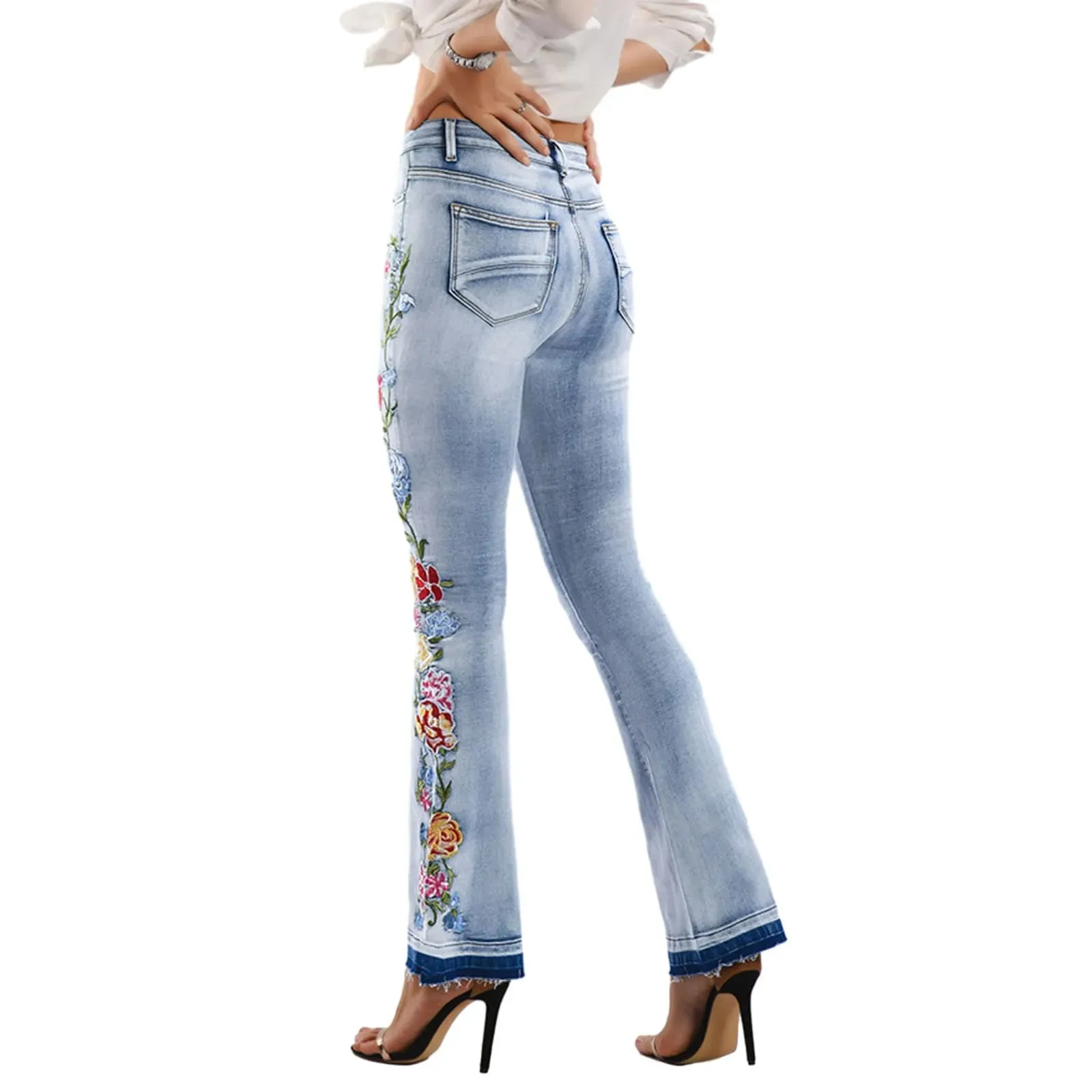 Fitness Leggings Length Plus Women's Jeans