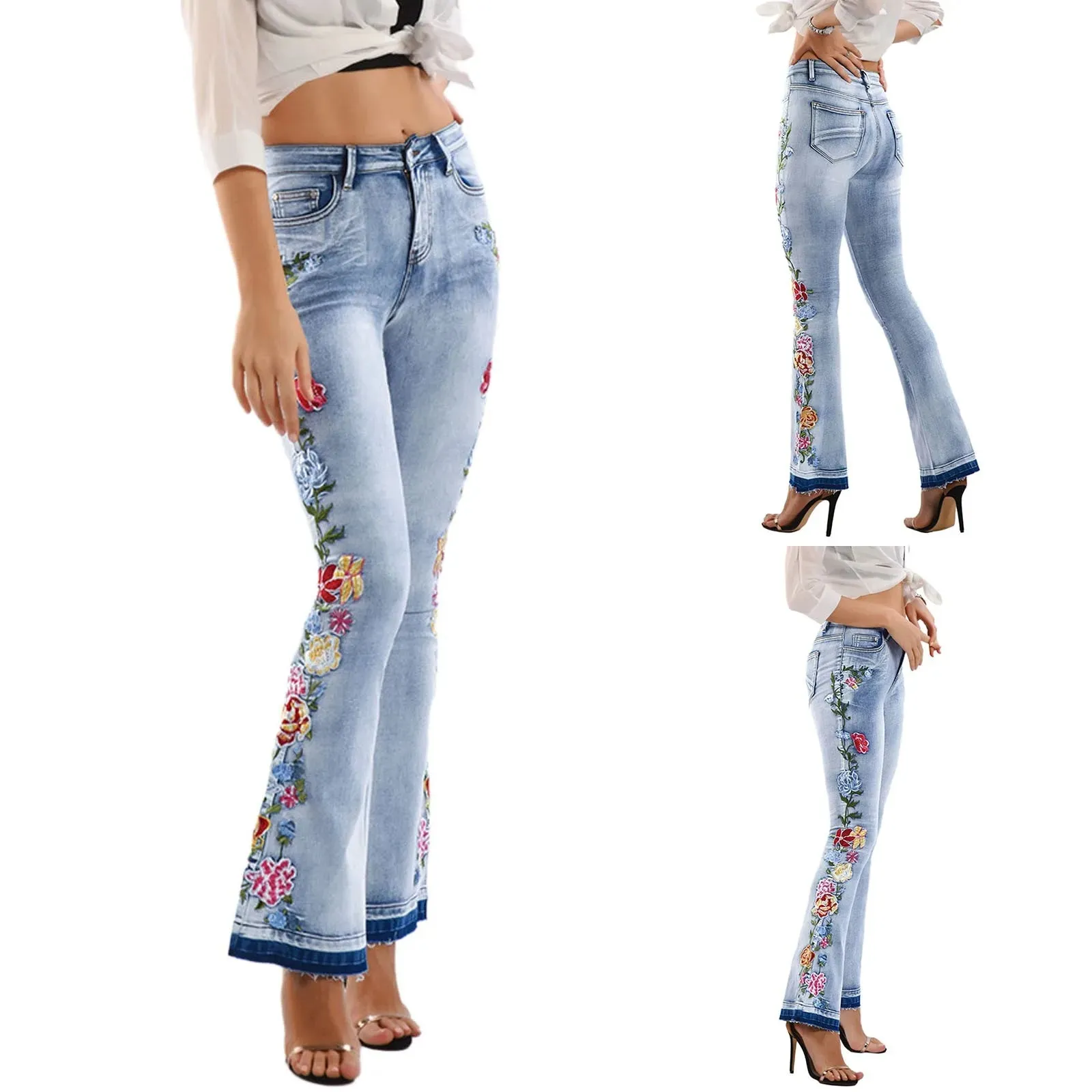 Fitness Leggings Length Plus Women's Jeans
