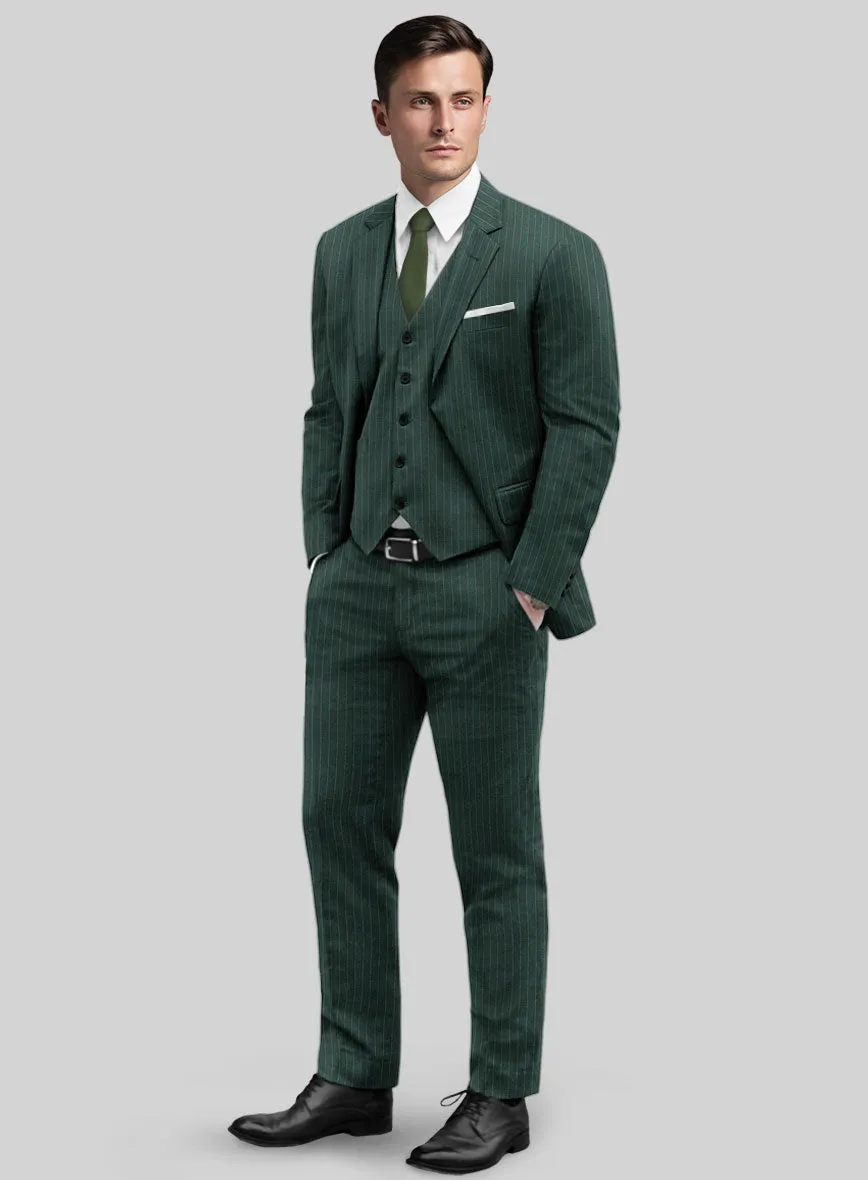 Green Pinstripe Suit