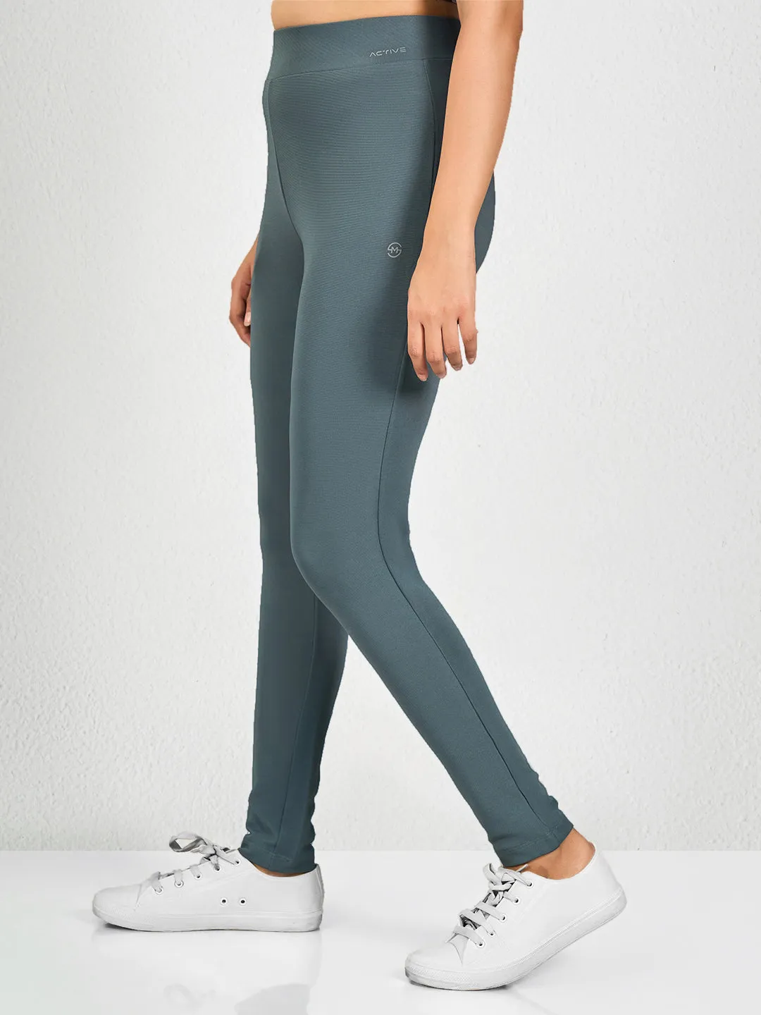 Grey Solid MT Yoga Pants