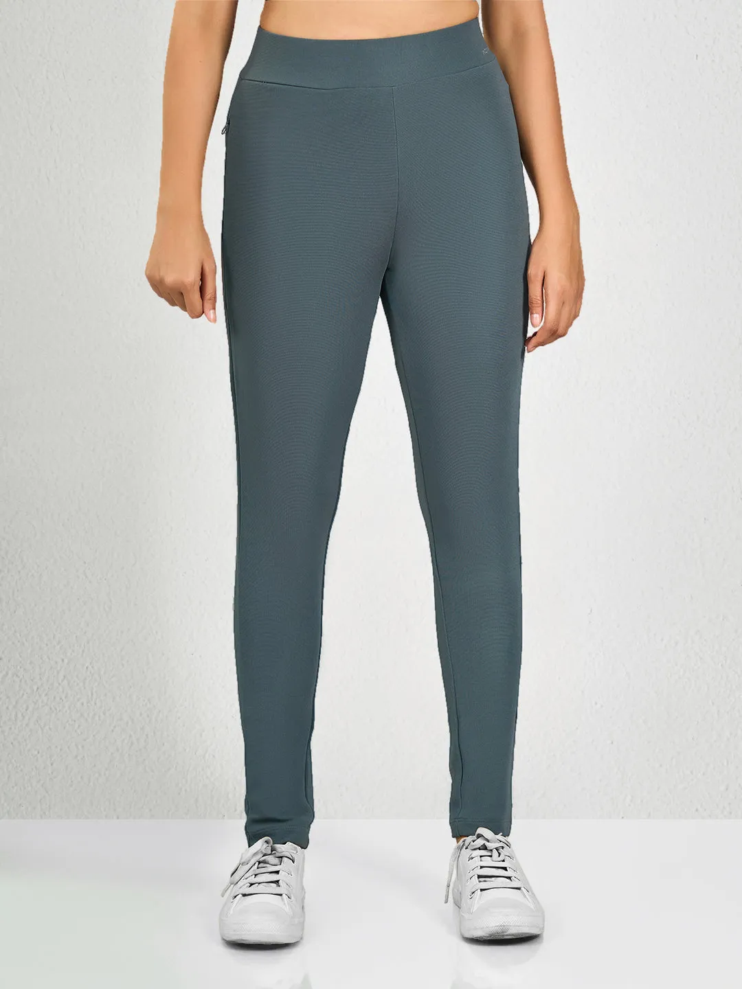 Grey Solid MT Yoga Pants