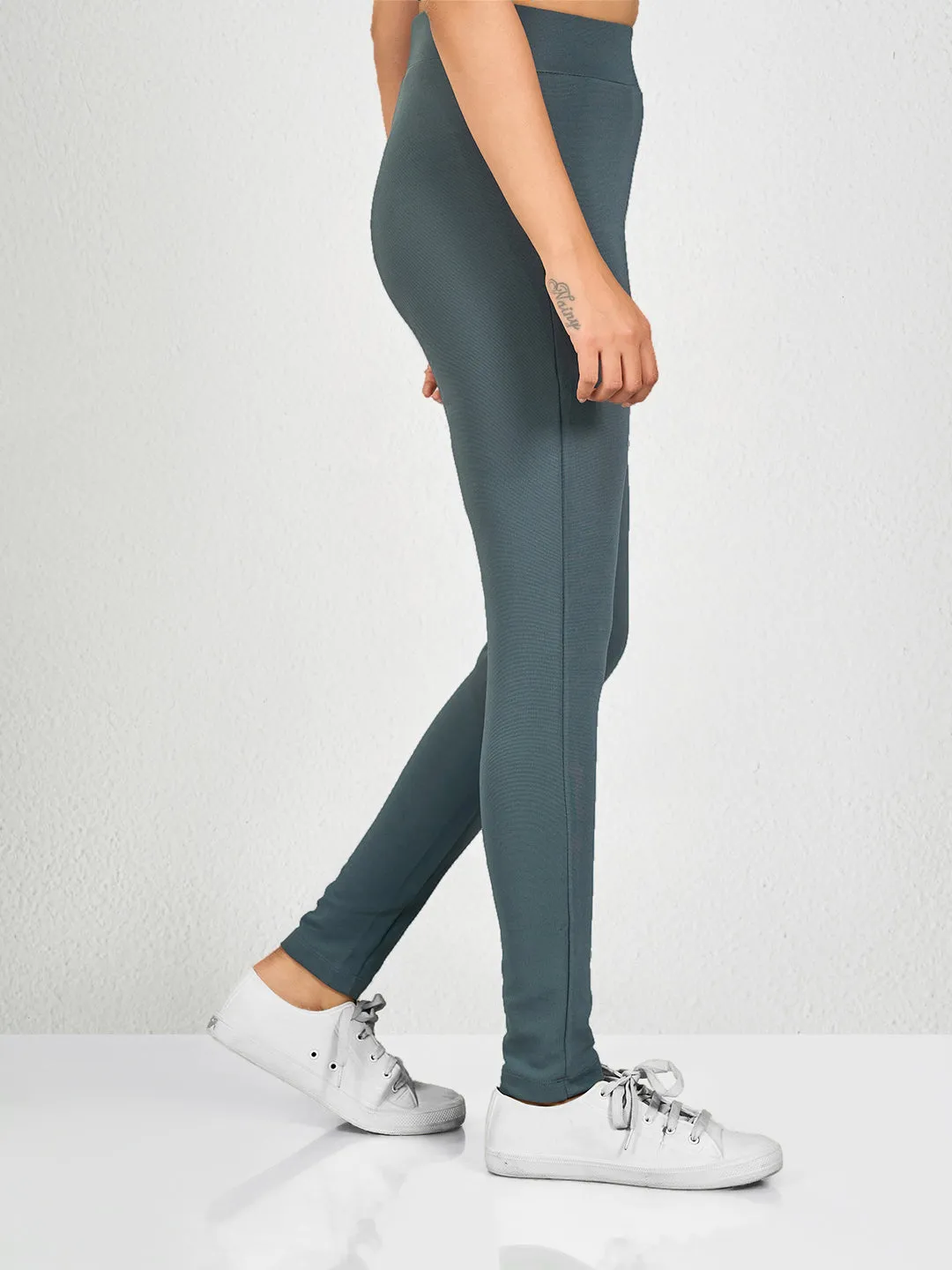 Grey Solid MT Yoga Pants