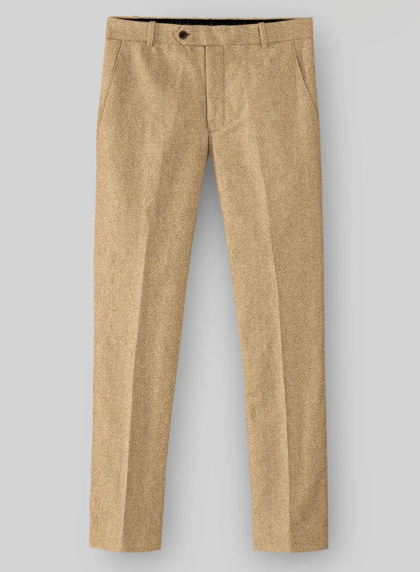 Harris Tweed Beige Herringbone Suit