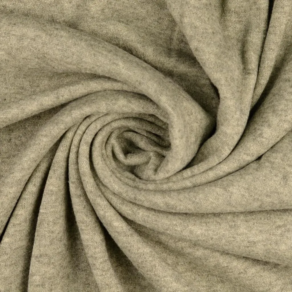 Khaki Sweater Knit Fabric