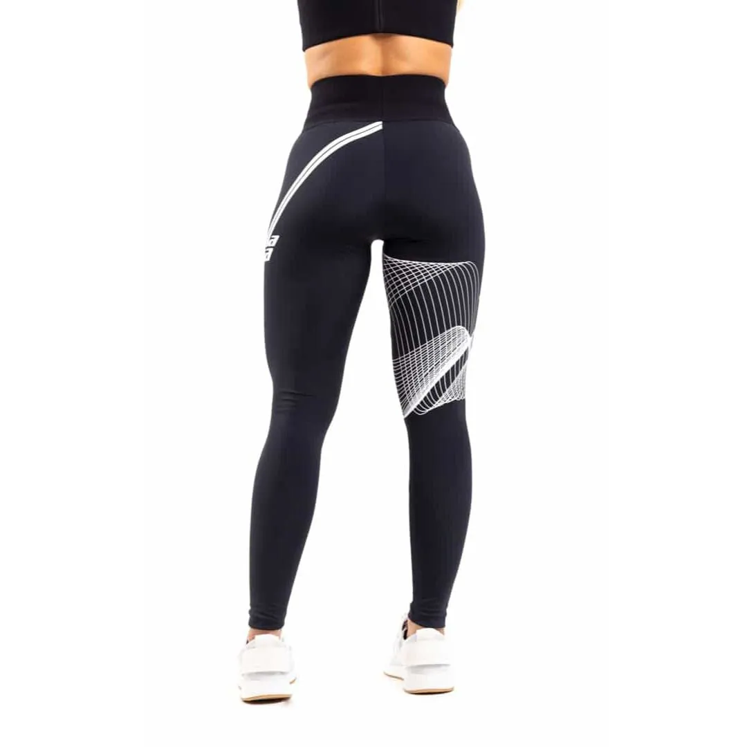Leggings Waves Negro