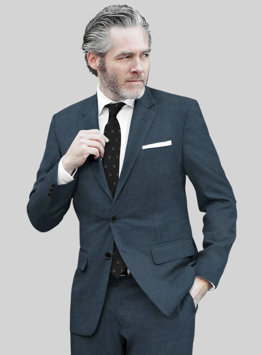 Marco Stretch Space Blue Wool Suit
