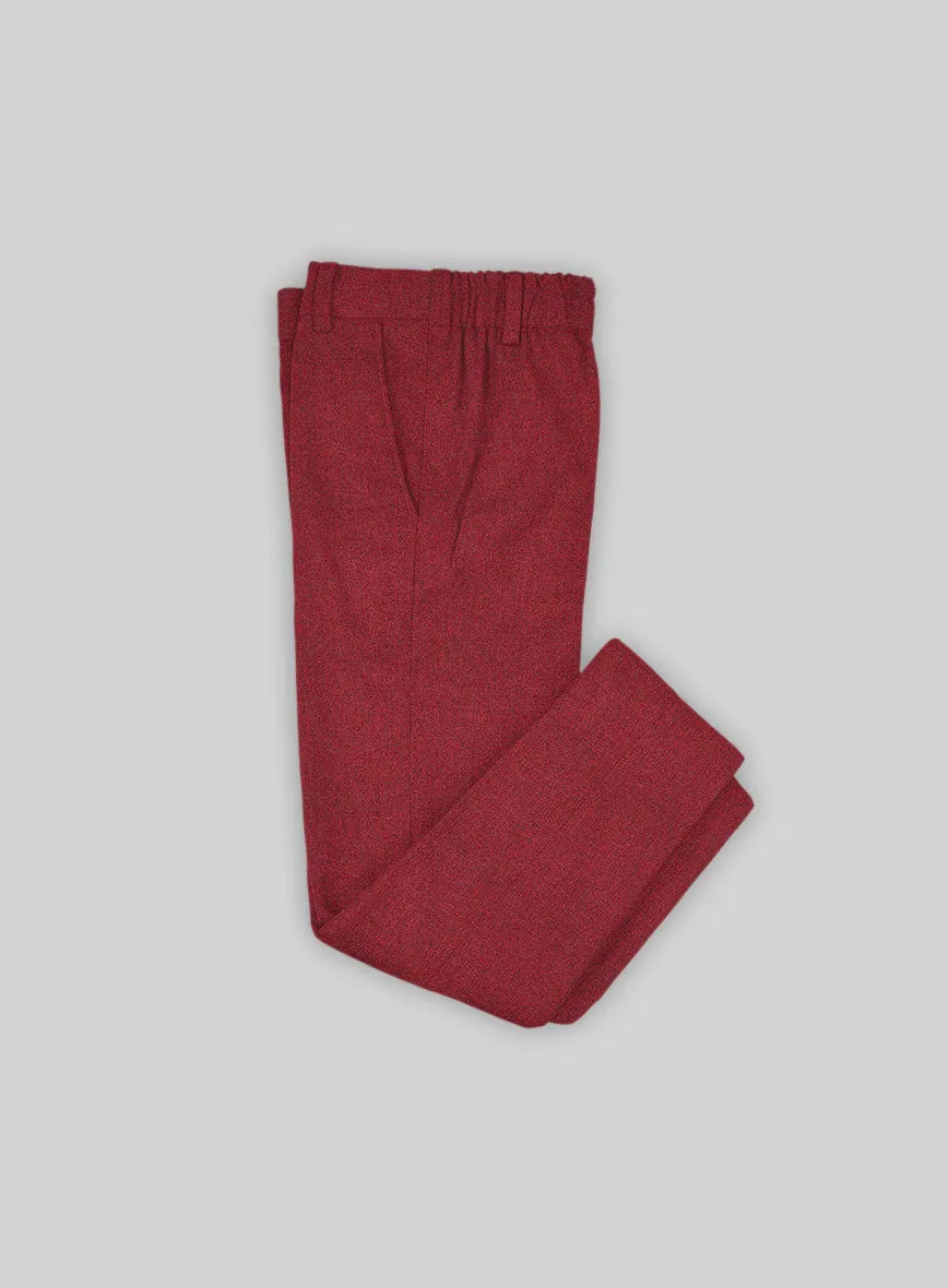 Melange Titan Red Tweed Boys Suit
