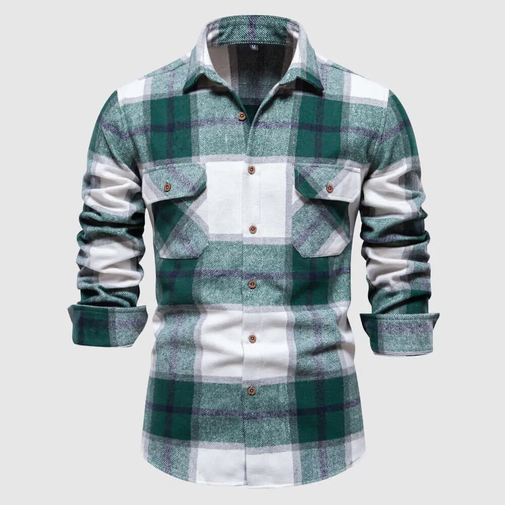 Men's Relaxed Fit Lumberjack Plaid Shirt