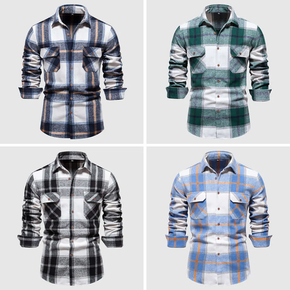 Men's Relaxed Fit Lumberjack Plaid Shirt