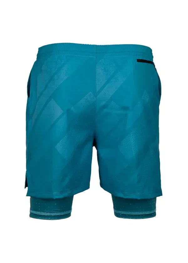 Men's Running Set - Shirt & 2-in-1 Shorts Teal