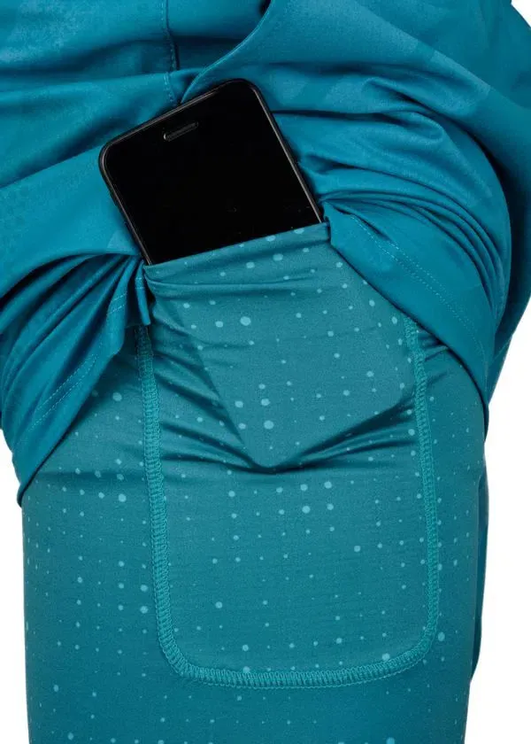 Men's Running Set - Shirt & 2-in-1 Shorts Teal