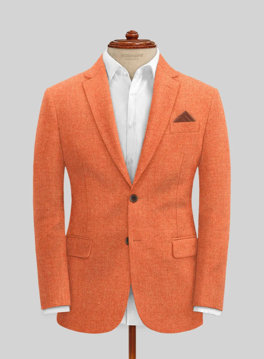 Naples Spring Orange Tweed Suit