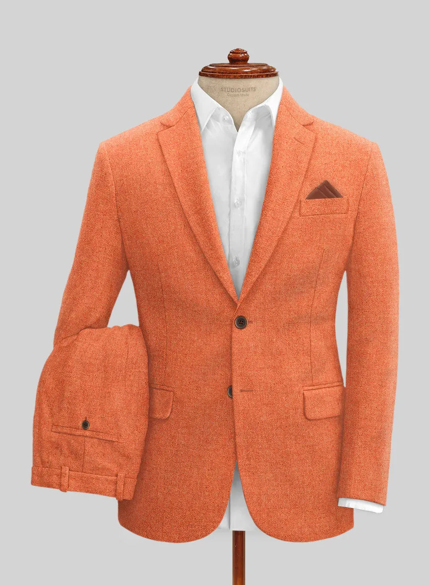 Naples Spring Orange Tweed Suit