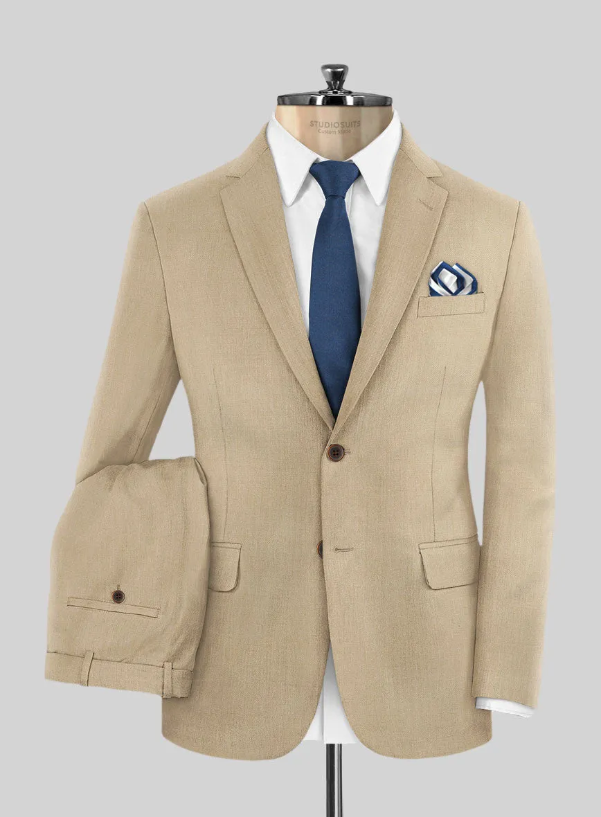 Napolean Biscuit Khaki Wool Suit