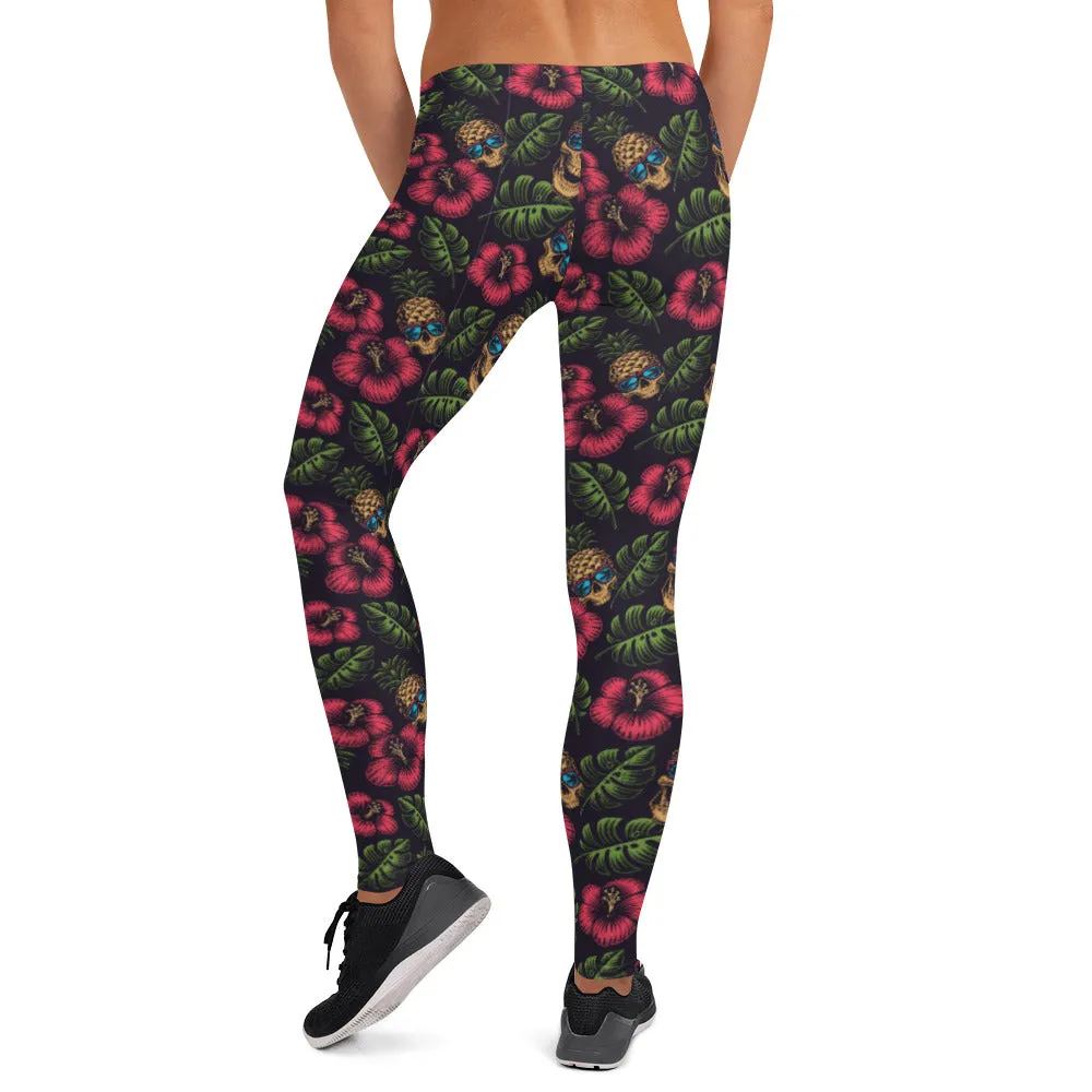 Pineapple Skull Leggings