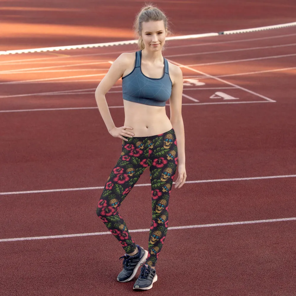 Pineapple Skull Leggings