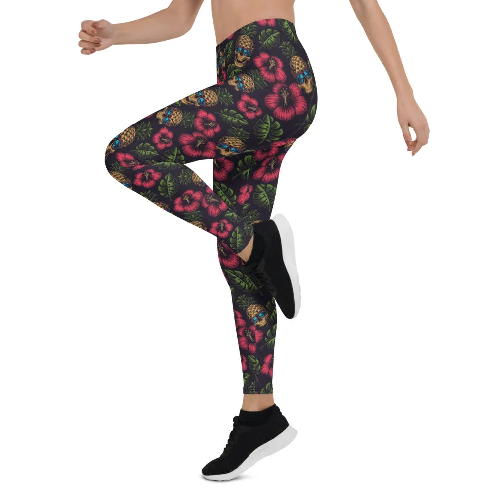 Pineapple Skull Leggings