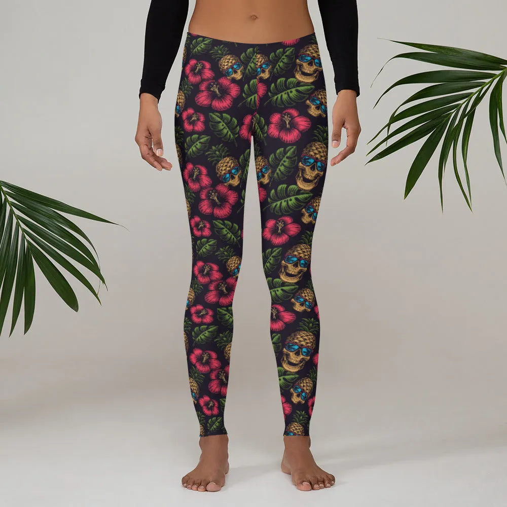 Pineapple Skull Leggings