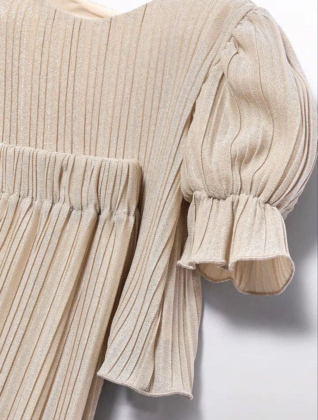 Pleated Knit Trouser Set