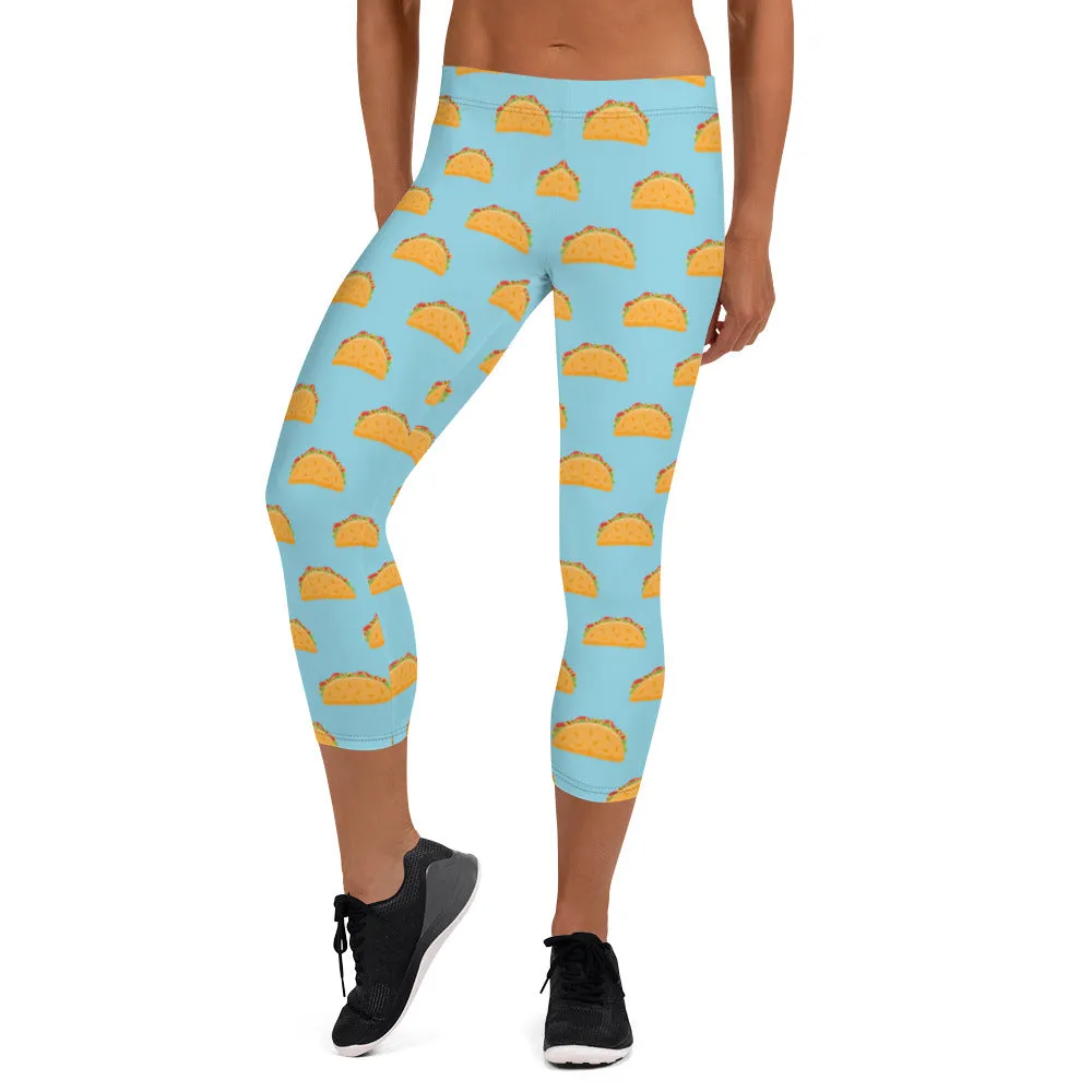 Taco Tuesday Capri Leggings