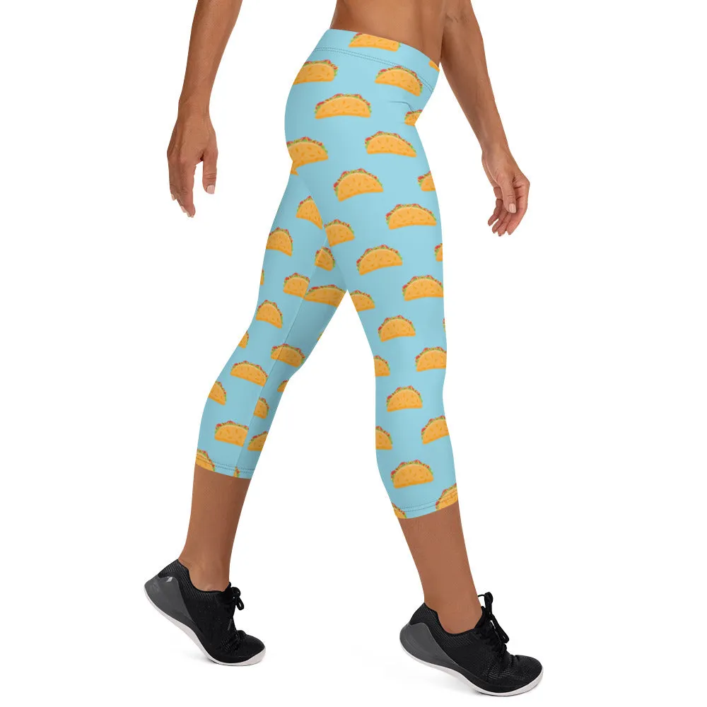 Taco Tuesday Capri Leggings