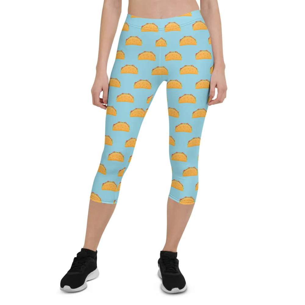 Taco Tuesday Capri Leggings