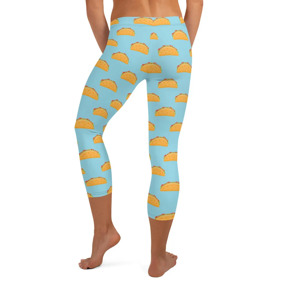 Taco Tuesday Capri Leggings