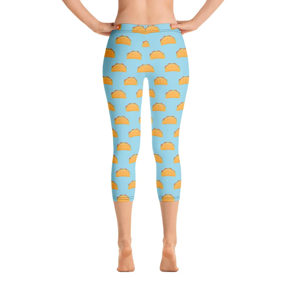 Taco Tuesday Capri Leggings