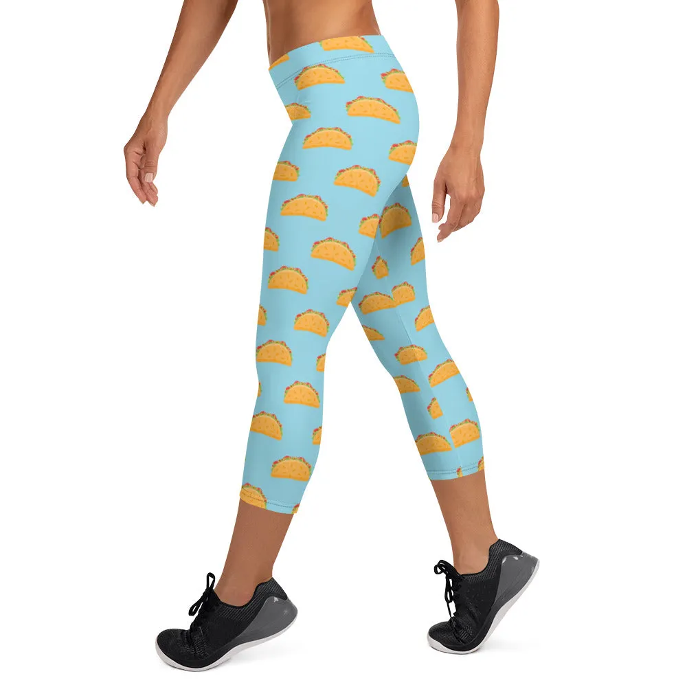 Taco Tuesday Capri Leggings