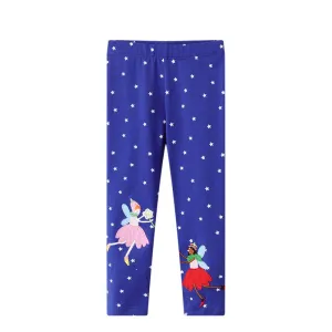 Toddler/Kid Girl Fairies & Stars Print Leggings