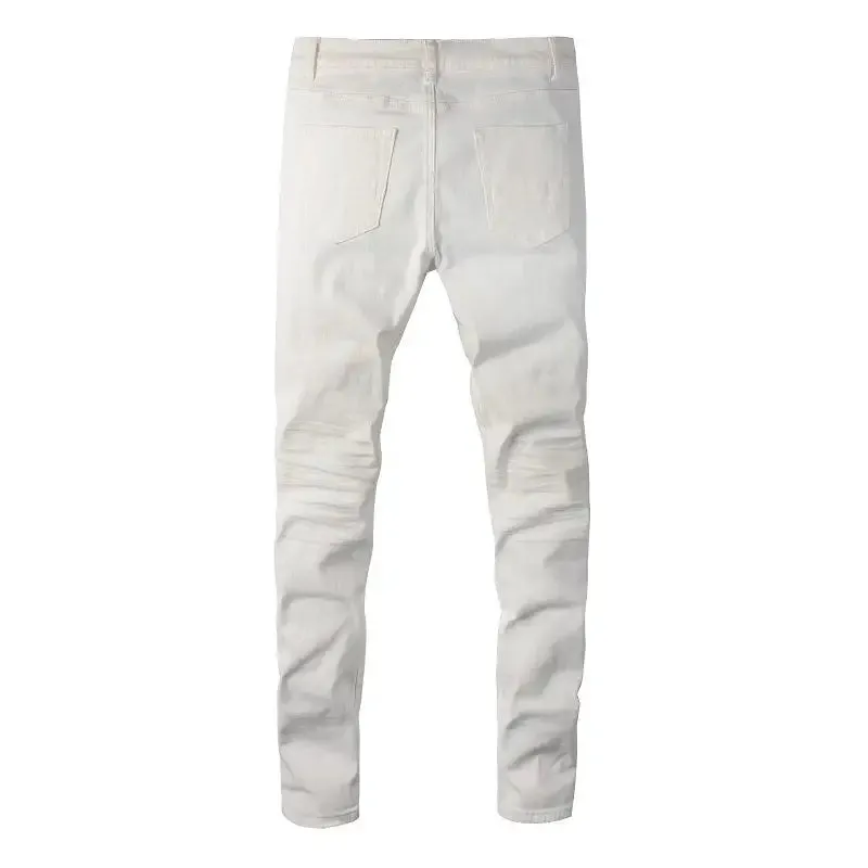 White Jeans Patch Stretch^