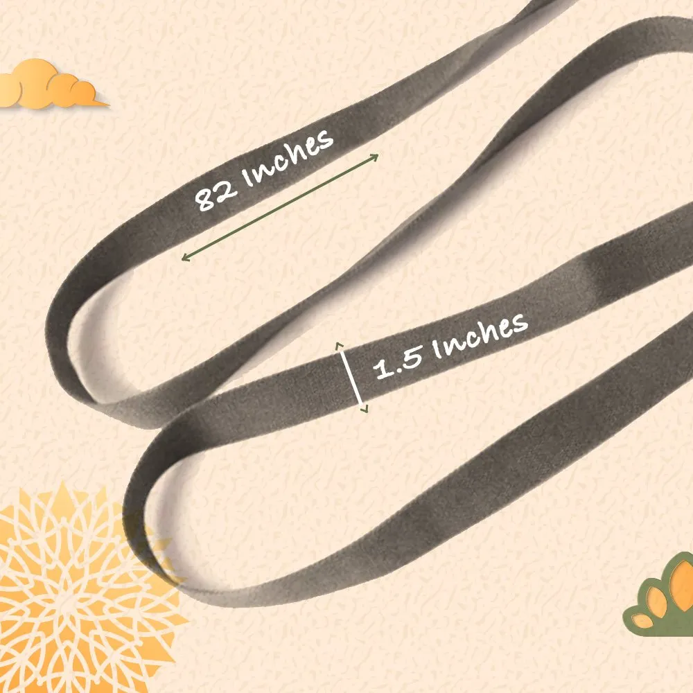 Yoga Belt | Organic Cotton | Stretching suitable for Gym Yoga | Green