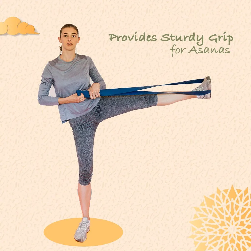 Yoga Belt | Organic Cotton | Stretching suitable for Gym Yoga | Green